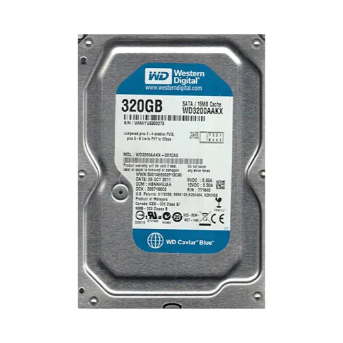 WD3200AAKX-001CA0-1 - Western Digital Caviar Blue 320GB 7200RPM SATA 6Gb/s 16MB Cache (CE) 3.5-Inch Hard Drive