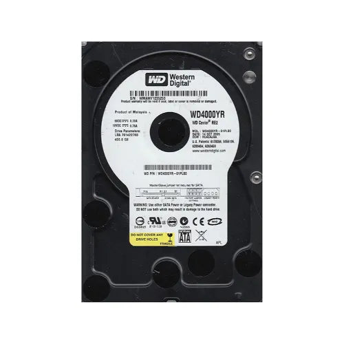 WD4000YR-01PLB0-1 - Western Digital Caviar RE2 400GB 7200RPM SATA 1.5Gb/s 16MB Cache (CE) 3.5-Inch Hard Drive