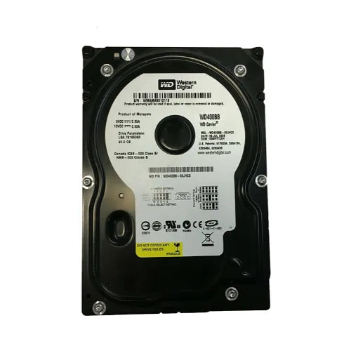 WD400BB-00JHC0-1 - Western Digital Caviar 40GB 7200RPMEIDE 2MB Cache (512) 3.5-Inch Hard Drive