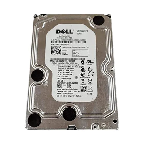 WD7502ABYS-18W8B1-DELL - Dell 750GB 7200RPM SATA 3Gb/s 32MB Cache (RoHS) 3.5-Inch Enterprise Hard Drive