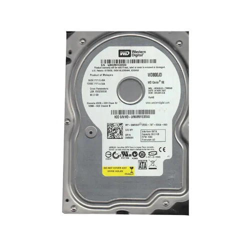 WD800JD-75MSA3-1 - Western Digital Caviar SE 80GB 7200RPM SATA 1.5Gb/s 8MB Cache 3.5-Inch Hard Drive
