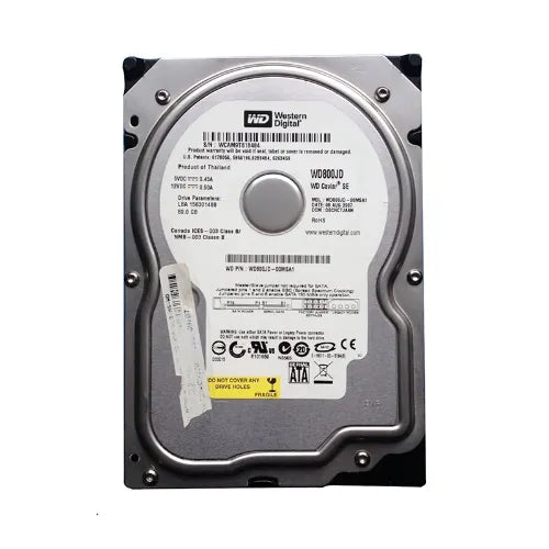 WD800JD-DELL - Dell Caviar SE 80GB 7200RPM SATA 1.5Gb/s 8MB Cache 3.5-Inch Hard Drive