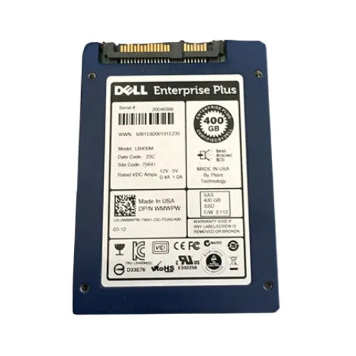 WMWPW-EQ-Dell 400GB 2.5 inch MLC 3Gb/s SAS Solid State Drive
