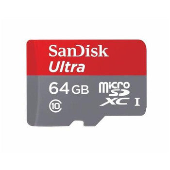 SanDisk - SDSDQUI064GA46 - Ultra 64GB Class 10 microSDXC Flash Memory Card