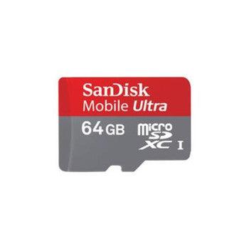 SanDisk - SDSDQY-064G-A11A - 64GB Mobile Ultra microSDXC Class 10 Flash Memory Card