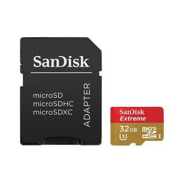 SanDisk - SDSDXNE-032G-ANC - Extreme 32GB Class 10 microSDXC Flash Memory Card with Adapter