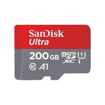 SanDisk - SDSQUAR-200G-GN6MA - Ultra 200GB Class 10 microSDXC UHS-I Flash Memory Card