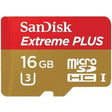 SanDisk - SDSQXSG-016G-ANC - Extreme Plus 16GB microSDHC UHS-I Flash Memory Card
