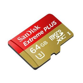 SanDisk - SDSQXSG-064G-ANC - Extreme Plus 64GB Class 10 microSDXC UHS-I Flash Memory Card
