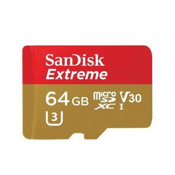 SanDisk - SDSQXVF-064G-AN6 - Extreme 64GB microSDXC UHS-I Flash Memory Card