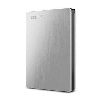 Toshiba - HDTD210XS3E1 - Canvio Slim II 1TB USB 3.0 2.5-inch External Hard Drive (Silver)