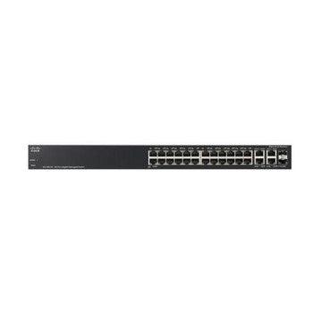 Cisco - SRW2024-K9-A1 - Linksys 24-Ports RJ-45 10/100/1000 Gigabit Ethernet WebView Managed Switch with 2x Shared SFP Ports