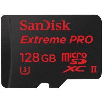 SanDisk - SDSQXPJ-128G-ANCM3 - Extreme Pro 128GB Class10 microSDXC UHS-II Flash Memory Card