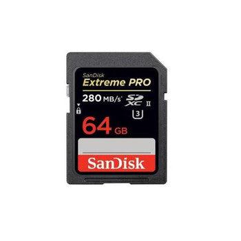 SanDisk - SDSDXPB-064G-G46 - Extreme Pro 64GB Class 10 SDXC UHS-II Flash Memory Card
