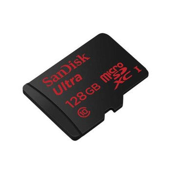 SanDisk - SDSQUNC-128G-GN6IA - Ultra 128GB Class 10 microSDXC UHS-I Flash Memory Card