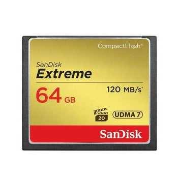 SanDisk - SDCFXS-064G-X46 - Extreme 64GB CompactFlash (CF) Memory Card