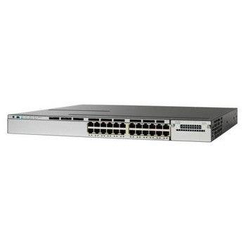 Cisco - WS-C3750X-24T-S-A1 - Catalyst 3750X-24T-S 24-Ports 10/100/1000Base-T RJ-45 USB Manageable Layer3 Rack-mountable 1U Desktop Stackable Ethernet Swit