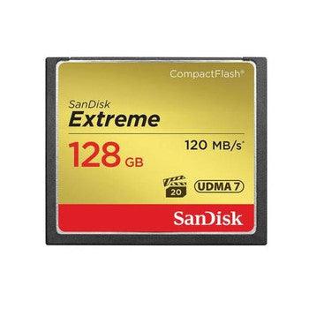 SanDisk - SDCFXS-128G-A46-B2 - Extreme 128GB CompactFlash (CF) Memory Card
