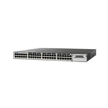 Cisco - WS-C3750X-48T-S-BO - Catalyst 3750X-48T-S 48-Ports 10/100/1000Base-T RJ-45 Manageable Layer2 Rack-mountable 1U Stackable Ethernet Switch (Refurbis