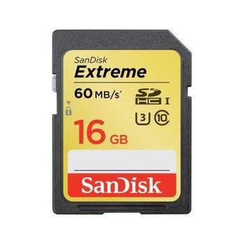 SanDisk - SDSDXNE-016G-ANC - Extreme 16GB Class 10 Secure Digital High Capacity (SDHC) Flash Memory Card