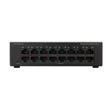 Cisco - SF100D-16P-EU - SF100D 16-Ports 10/100Mbps PoE Unmanaged Desktop Switch
