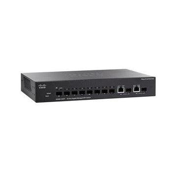 Cisco - SG300-10SFP-K9-UK - Small Business SG300 8-Ports Gigabit SFP + 2-Ports Combo Gigabit SFP Managed Switch