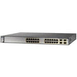 Cisco - WS-C3750G-24PS-S-RF - 24-Ports 10/100/1000T RJ-45 PoE Manageable Layer3 Rack Mountable 1U and Stackable Switch with 4x SFP Ports