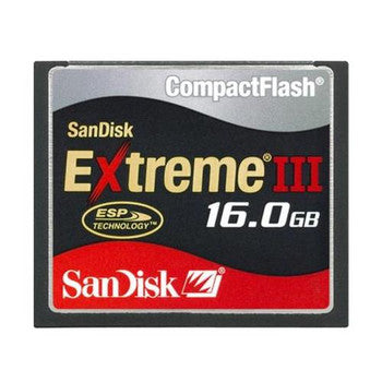 SanDisk - SDCFX3-016G-A31 - 16GB Extreme III CompactFlash (CF) Memory Card