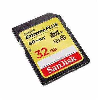 SanDisk - SDSDXSF-032G-ANC - Extreme Plus 32GB Class 10 Secure Digital High Capacity (SDHC) UHS-I Flash Memory Card