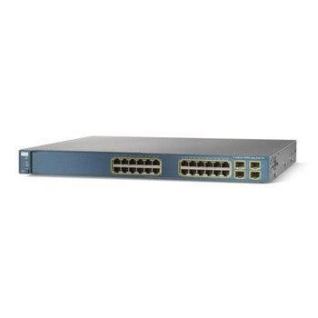 Cisco - WS-C3560G-24PS-E= - Catalyst 3560 Series 24-Ports 10/100/1000 PoE Switch with 4x SFP and Enhanced Multilayer Software Image